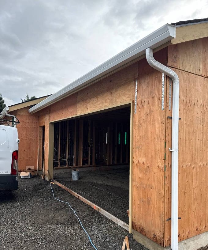 New Construction Gutter Install